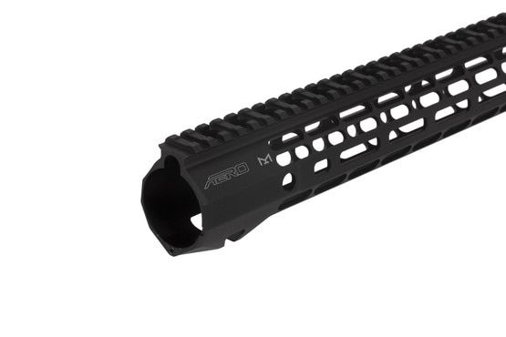 The Aero Precision R-ONE M5 free float handguard features a picatinny top rail with M-LOK attachment slots